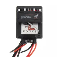 เครื่องควบคุมความเร็วขัดเงา60A 7.4V ESC สำหรับ Xinlehong 9125 1/10ชิ้นส่วนรถยนต์ RC No.25-ZJ07