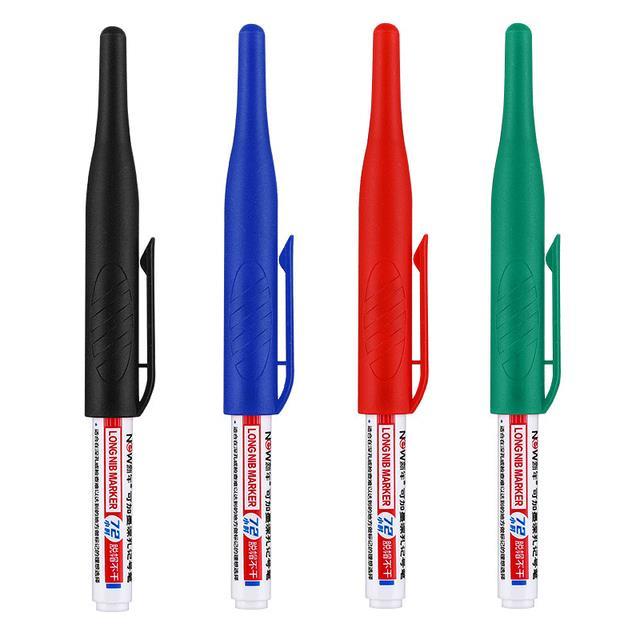 cw-1-3-4pcs-large-capacity-markers-woodworking-decoration-purpose-deep-hole-pens-ink