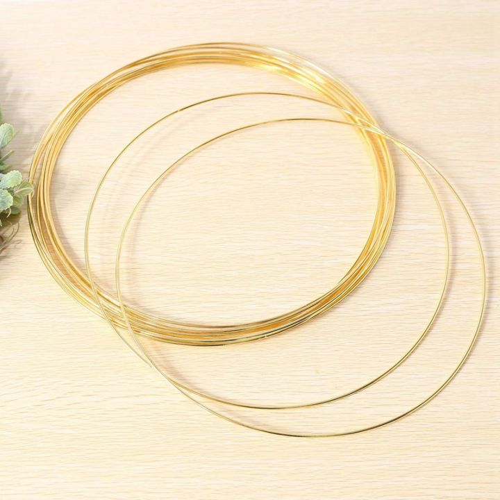 30-pcs-30-cm-large-metal-garland-garland-tassel-gold-craft-ring-diy-wedding-wreath-decoration