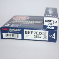 Original-genuine☼▧ NGK iridium spark plug BKR7EIX is suitable for Magotan Sagitar Scirocco A8 Tiguan Octavia Q5 Hao Rui Sharan 1.8T