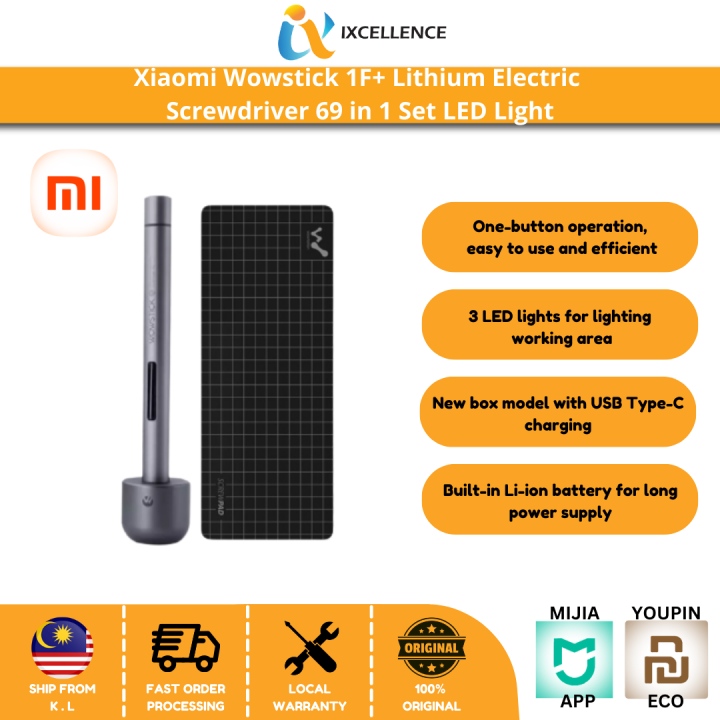 IX Xiaomi Wowstick 1F Lithium Electric Screwdriver 69 in 1 Set