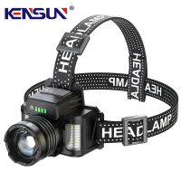 30W Long Range Head Lamp Built-in Type-C Charging Belt Output Charge Indicator Induction Headlight