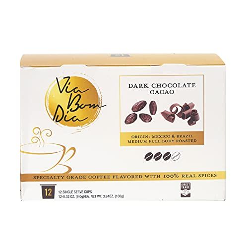PRE-ORDER] Via Bom Dia Naturally Flavored Kcup Coffee Pods, Dark Chocolate,  12 Ct. Box for Single-Serve Keurig Machines (ETA: 2022-08-01) | Lazada