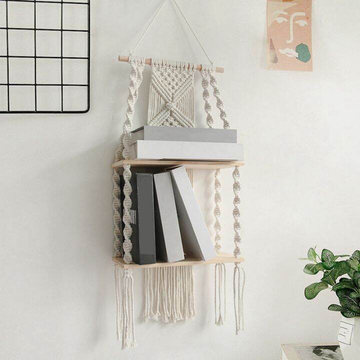 1-pcs-hanging-storage-tassel-tapestry-for-books-potted-plants-shelf-living-room-wall