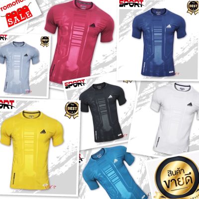 พร้อมส่ง เสื้อกีฬาคอกลมแขนสั้นsport พิมพ์ลายสวย เสื้อออกกำลังกายผู้ชาย ผู้หญิง เสื้อใส่อยู่บ่านสวมใส่สบายส่งไว