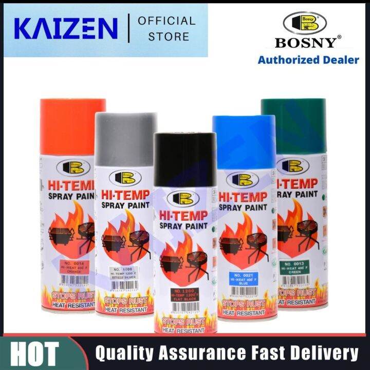 Original Bosny Hi Temp Hi Heat High Temperature Resistant Spray Paint