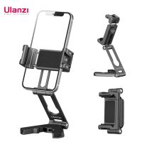 Ulanzi Universal Crab Phone Tripod Holder Z Clamp Desktop Stand 360° Rotation with 1/4 Cold Shoe Arca Mount Mic Video Light