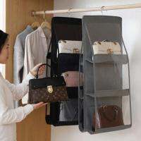 【YF】 Maximum supplier 6 Pocket Folding Hanging Handbag Storage Holder Organizer Rack Hook Hanger