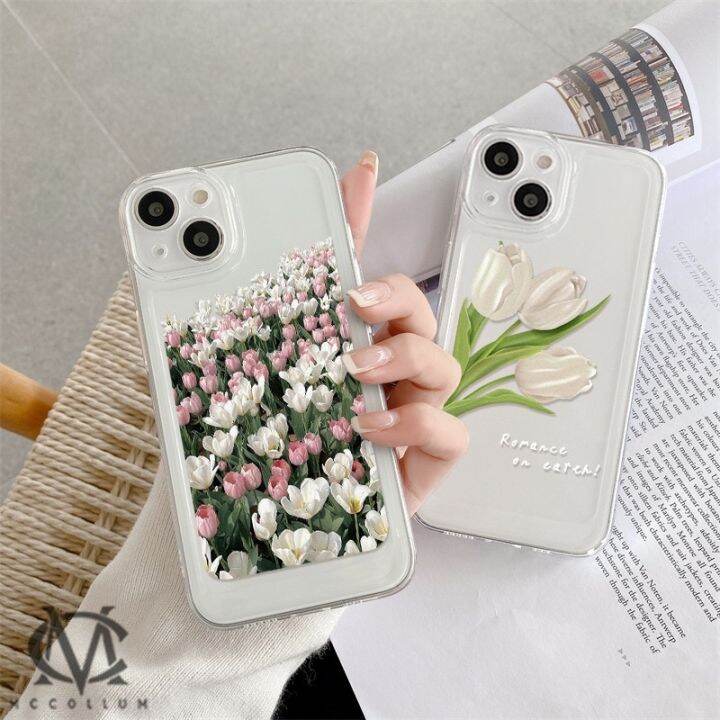 เคสโทรศัพท์มือถือ-tpu-ใส-หนา-กันกระแทก-ป้องกันกล้อง-ลายดอกทิวลิป-สําหรับ-iphone-13-12-11-pro-max-x-xr-xs-max-7-8-plus-se-2020-2022