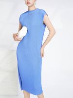 2023 womens wear new dress summer fashion trendy miyake fold long in the elegant temperament pencil skirt