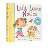 Lulu loves noises in English original Lulu loves the sound of childrens Enlightenment introduction cardboard flipping books Lulu Lulu series childrens good living habits cognition training picture book baby playing English book list