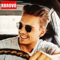 ۩♧∋ RBROVO 2023 Metal Vintage Sunglasses Men Mirror Classic Retro Street Beat Round Glasses Women Glasses Driving Oculos De Sol