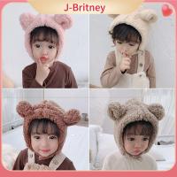 หมวกอบอุ่นเครื่องป้องกันหู J-BRITNEY ที่ปิดหูผ้าคุลมศีรษะหมวกคลุมใบหูกระต่ายหมวกฤดูหนาวการ์ตูนสำหรับเด็กทารกเด็กผู้หญิงและผู้ชาย