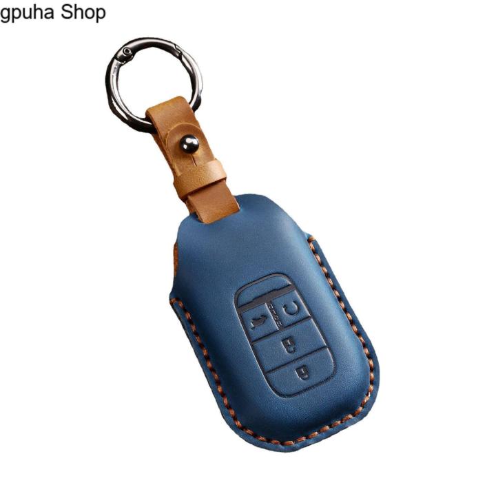 gpuha-shop-เคสกุญแจรถยนต์หนังแท้-อุปกรณ์เสริมสำหรับ-honda-civic-accord-vezel-2022