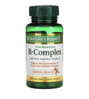 Natures Bounty, B-Complex, Time Released, 125 Coated Tablets