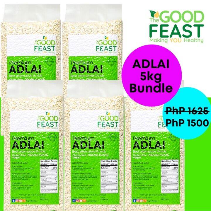 Premium Adlai 5kg bundle The everyday Filipino grain alternative to white rice Lazada PH