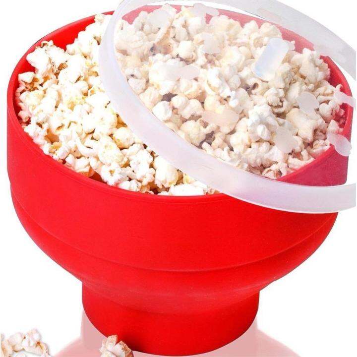 2020-new-popcorn-microwave-silicone-foldable-red-high-quality-kitchen-easy-tools-diy-popcorn-bucket-bowl-maker-with-lid