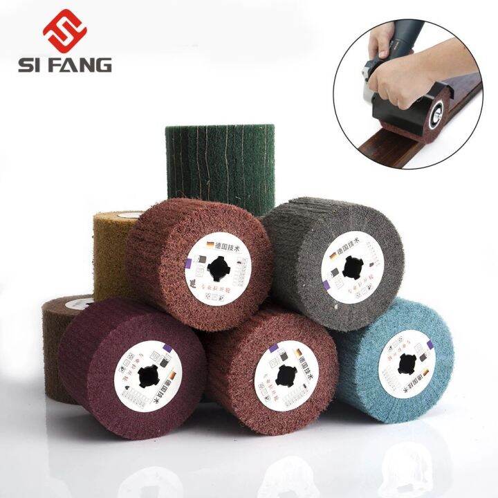 NonWoven Nylon Abrasive Flap Wheel Brush Wire Drawing Polishing