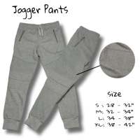 กางเกงขายาว ขาจั๊ม ไซส์ S- 2XL  jogger pants กางเกงวอร์ม ตีตะเข็บหน้า  ผ้านุ่มสวมใส่สบาย