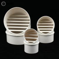 New PVC Ventilation Exhaust Grille Round Wall Ceiling Air Vent Grille Ducting Cover Outlet Heating Cooling Waterproof Vent Cap Exhaust Fans