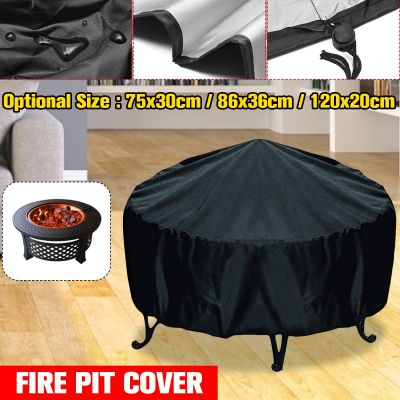 【CC】 Outdoor Pit Cover Uv Protector Grill Bbq Shelter Garden Yard Round Canopy Dust Covers