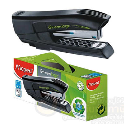 เครื่องเย็บกระดาษ Maped เครื่องเย็บ มาเพ็ด รุ่น GREENLOGIC ใช้ลวดเย็บเบอร์ 10 ST/353211 จำนวน 1ตัว พร้อมส่ง