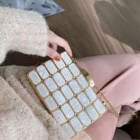 Womens Clutch Bag Acrylic Evening Bag Party Wedding Clutch Fashion Purse and Handbag Women Shoulder Bag