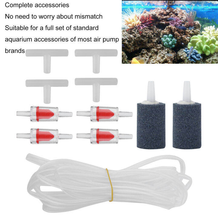 Aquarium Air Line Tubing Super Kit – 40 Feet Tubing With Valves, Cups & More – Fish Tank Air Supply