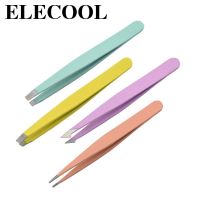 ™☑✻ Professional Stainless Steel Eyebrow Tweezers Eye Brow Clips Removal Eyelash Curler For Brows Eye Lash Extensions Makeup Tools