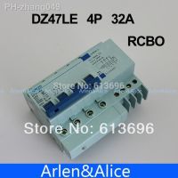 DZ47LE 4P 32A 400V 50HZ/60HZ Residual current Circuit breaker with over current and Leakage protection RCBO