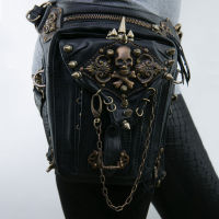 Motorcycle Steam Punk Waist Leg Hip Belt Banana Messenger Shoulder Bag Mobile Phone Waist Bag Fanny Packs Pack For Women Gothic