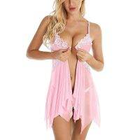 ♣♛▲ enghuaq Nightgown Sleepwear Pyjamas Babydoll Nightwear See-through Bathrobe Nightdress