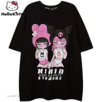 Sanrio Clothes Original Design Cartoon Kuromi Melody Tshirts Y2K Men Gildan