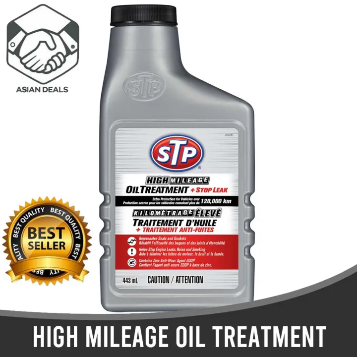 STP® High Mileage Oil Treatment + Stop Leak 15 Fl oz Lazada PH