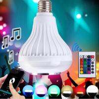 LED Bluetooth Music bulb Speaker F01หลอดไฟลำโพงบูลทูธอัจฉริยะ เปลี่ยนสี หรี่ไฟ พร้อมลำโพงบูลทูธเชื่อมต่อกับโทรศัพท์มือถือของคุณ ตั้งเวลาปิดเปิด  มาพร้อมรีโมทคอนโทรล  (Multicolor)