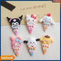 HOMOO เคสโทรศัพท์ลายการ์ตูน Sanrio Ice Ice Cream,Aksesoris Resin Diy ถ้วยน้ำ Decora ปิ่นปักผมวัสดุการตกแต่งถ้วย