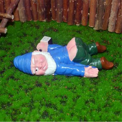 Christmas Garden Dwarf Statues Creative Drunk Dwarf Decoration Outdoor Garden Statue Resin Crafts Ornaments Yard Figurines