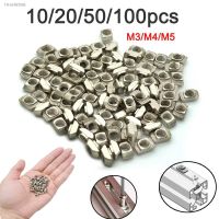 ✺ 10/20/50/100pcs M3/M4/M5x10x6 for 20 Series Slot T-nut Sliding T Nut Hammer Drop In Nut Fasten Connector