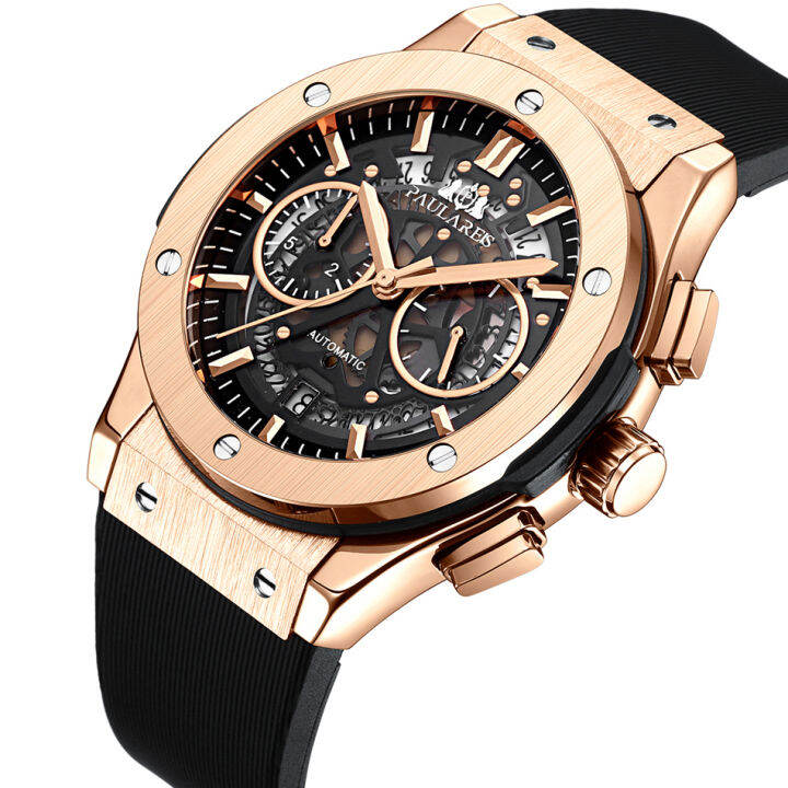 men-chronograph-skeleton-automatic-see-through-style-luxury-rose-gold-silver-black-titanium-style-rubber-fashion-quartz-watch