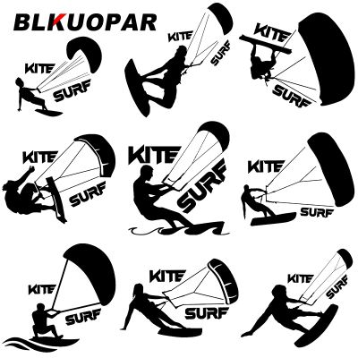 【CC】 BLKUOPAR Kitesurfing Man Car Stickers Vinyl Decal Anime Occlusion Scratch Windshield Windows Graphics Accessories