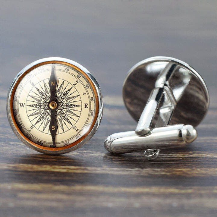 เข็มทิศ-cuff-links-เข็มทิศวินเทจนาฬิการูปแบบเรือใบ-alloy-cuff-links-สำหรับชายของขวัญแก้ว-cabochon-its-not-a-เข็มทิศจริง-yrrey