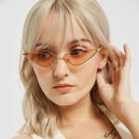 OLOPKY Vintage Metal Cat Eye Sunglasses Women 2022 Personality Eyeglasses Mirror Shades for Women Vintage Oculos De Sol Gafas