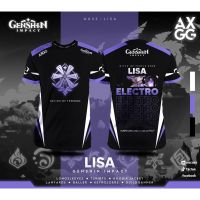 - axgg impact 2023 "genshin lisa" gaming t-shirt