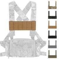 、‘】【’ Tactical D3CRM MK3 Chest Rig Bridge MOLLE Panel Placard Phone Holder Platform Hunting Vest Chest Rig Accessories