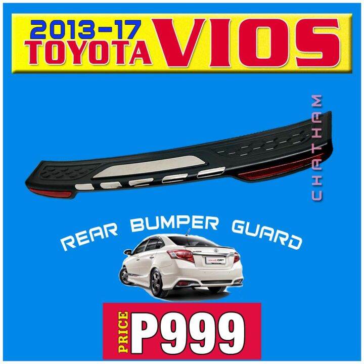 Rear Bumper Guard for Toyota Vios 2013 2017 (Gen3) Lazada PH