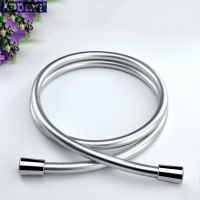 ✵♞ PVC High Pressure Silver Black Smooth Shower Hose For Bathroom Handheld Head Flexible Plumbing Anti Winding GI/2 Universal