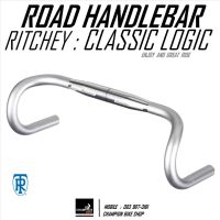 แฮนด์เสือหมอบสีเงิน RITCHEY : CLASSIC LOGIC CURVE ROAD HANDLEBAR 31.8 / 40cm. / สีเงิน