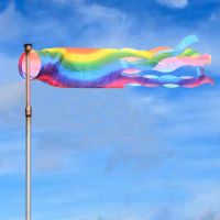 70cm Rainbow Wind Sock Flag Colorful Creative Flowing Tails Flags Decor Ourdoor Garden Festivals Decoration