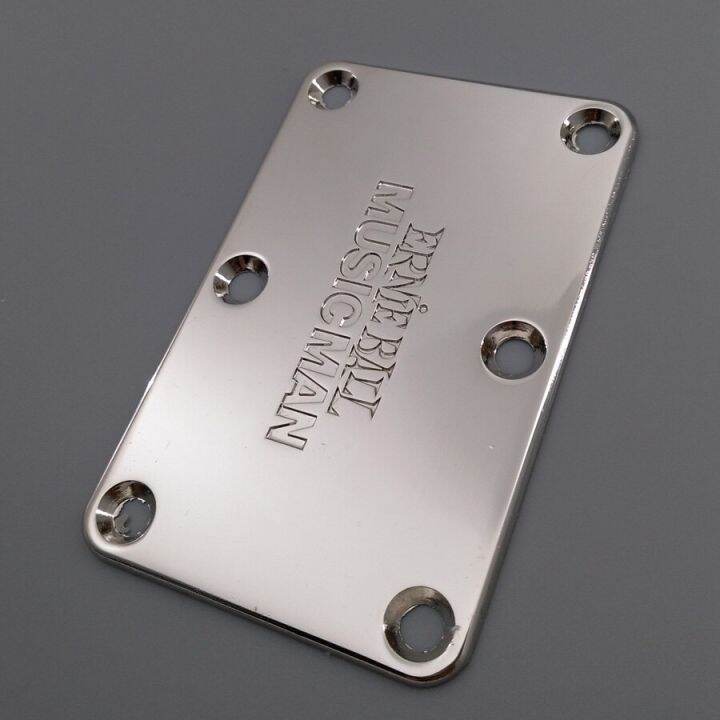 6 Bolt Nickel Bass Neck Plate For Music Man Ernie Ball Electric Guitar
