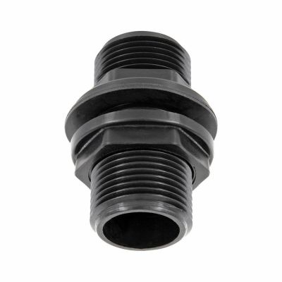 1Pcs PP Tank Bushing Threaded Fitting Flange Connection External Thread IBC Rain Barrel Liner 3/4inch 1inch 2inch Watering Systems Garden Hoses